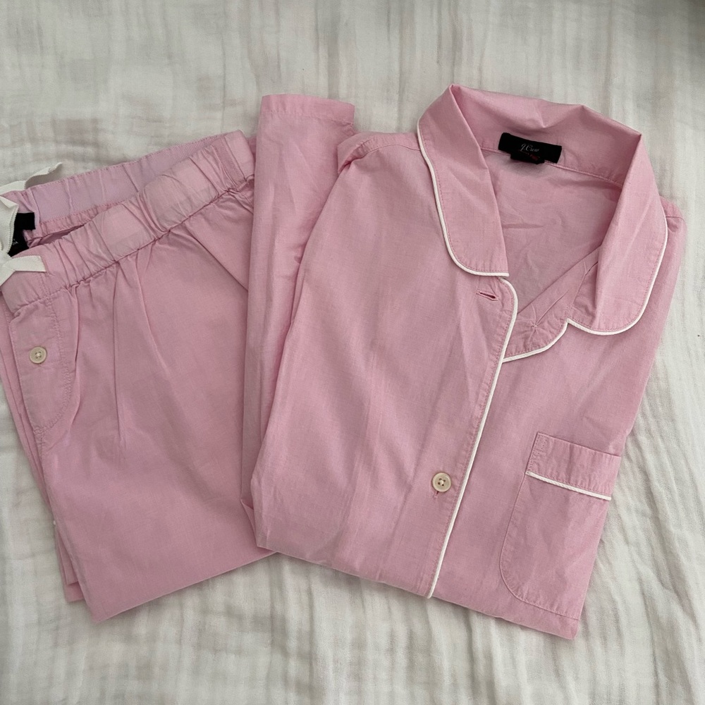 J Crew cotton pajama set